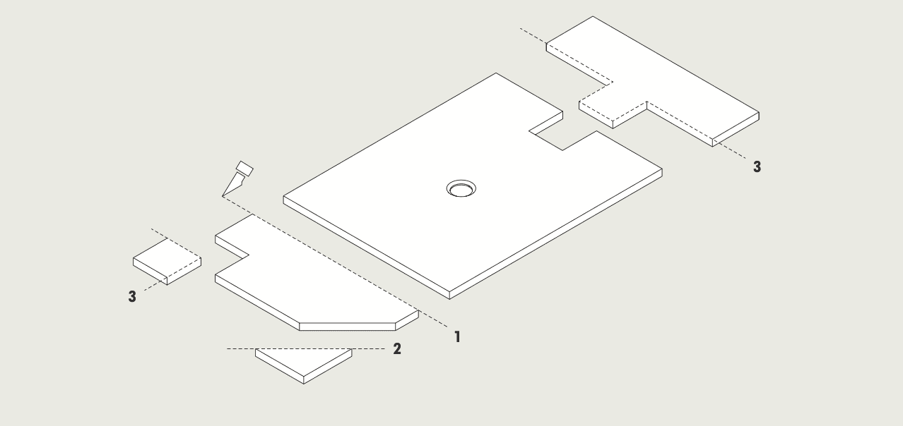 SoloDue custom cutting diagram